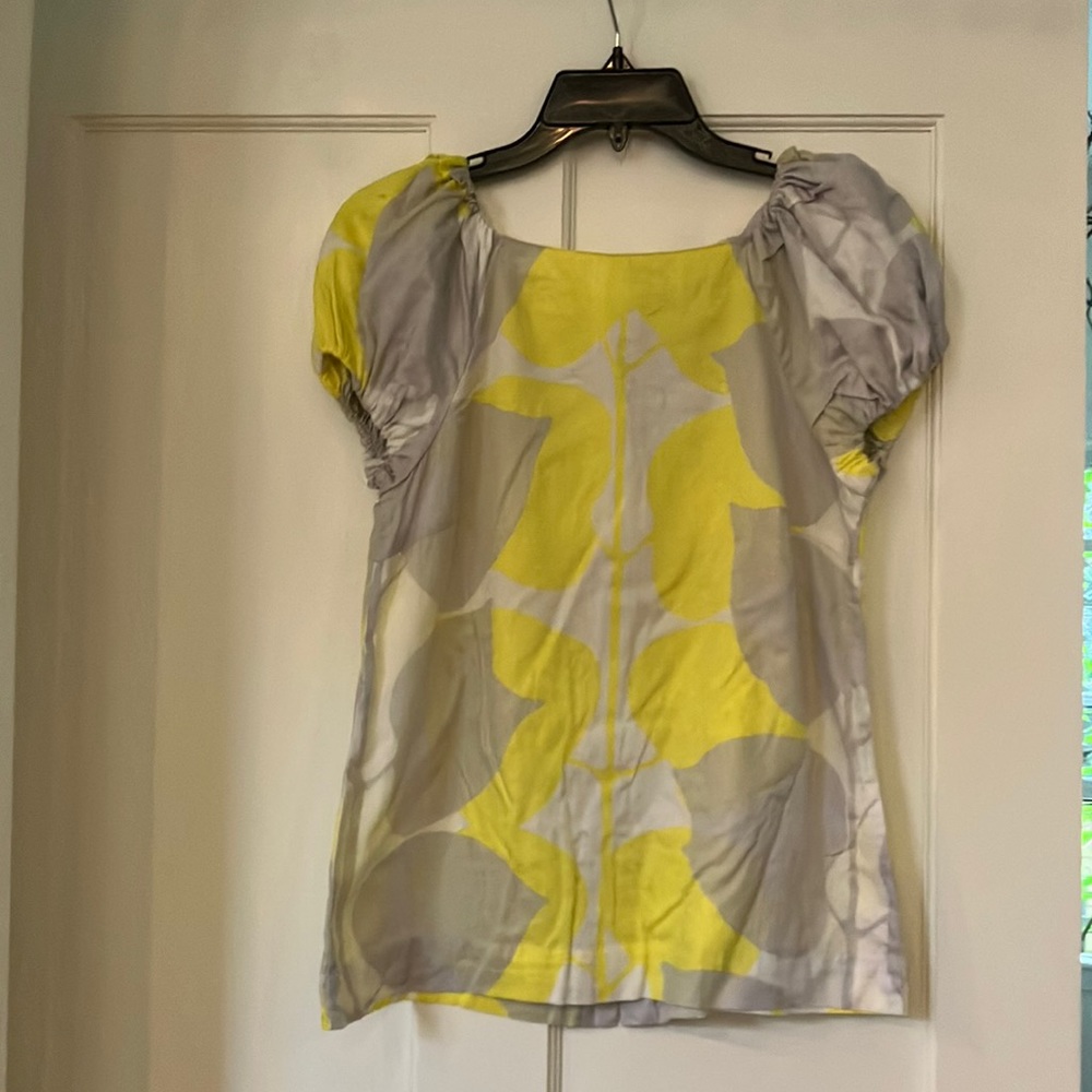 Marimekko puffed sleeve blouse